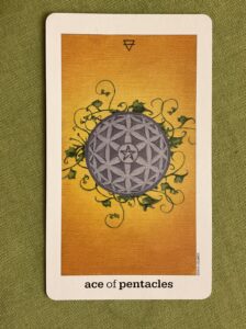 sun and moon tarot　ペンタクルのエース